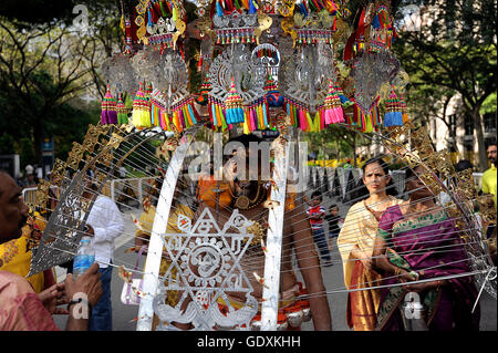 Thaipusam in Singapur 2012 Stockfoto