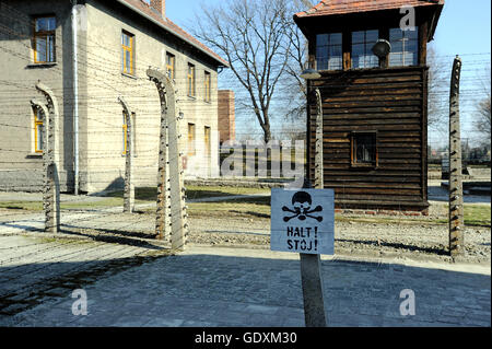 Konzentration Lager Auschwitz Stockfoto