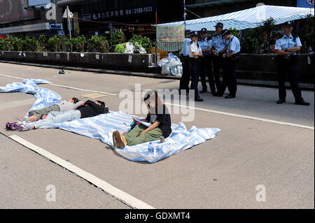 Pro-Demokratie-Proteste in Hongkong Stockfoto