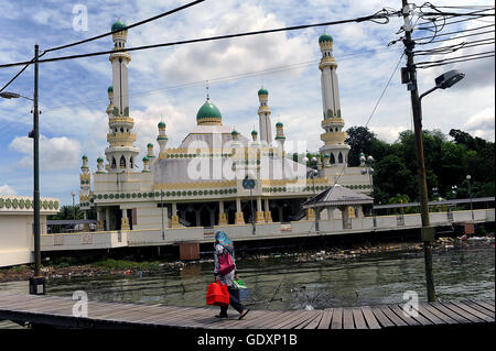 Duli Pengiran Muda Mahkota Pengiran Muda Haji Al-Muhtadee Billah Moschee Stockfoto