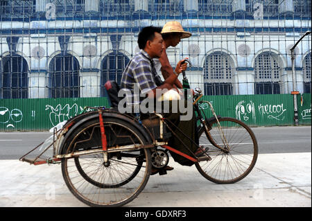 MYANMAR. Yangon. Strand Road 2013. Stockfoto