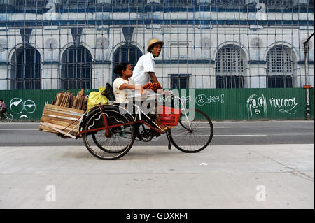 MYANMAR. Yangon. Strand Road 2013. Stockfoto