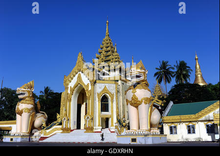 MYANMAR. Yangon. 2013. Shwedagon-Pagode Stockfoto