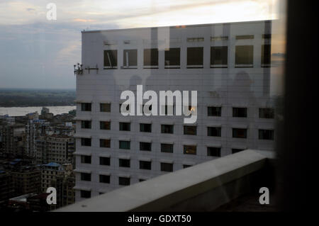 MYANMAR. Yangon. 2015. Sule Shangri-La Hotel Stockfoto