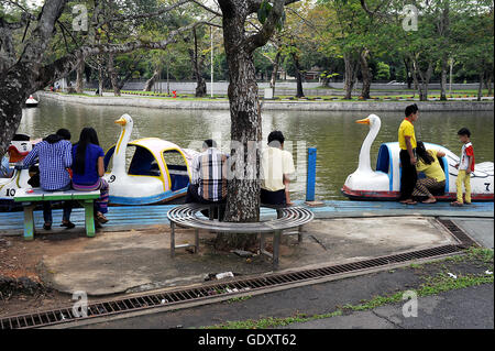 MYANMAR. Yangon. 2015. Vergnügungspark Stockfoto