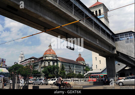 MYANMAR. Yangon. Strand Road 2015. Stockfoto