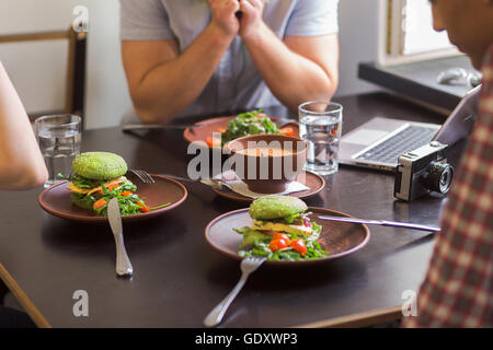 Bild der vegane Gerichte Stockfoto