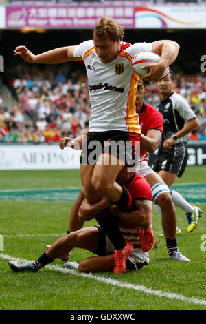 Deutsche Rugby-Nationalmannschaft bei Hong Kong Sevens 2016 Stockfoto