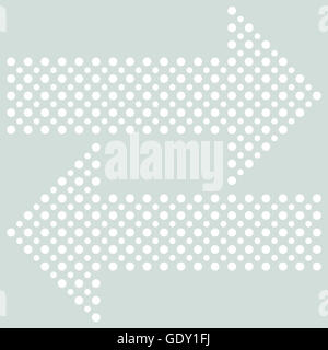 Fein gestrichelten Pfeile Stockfoto