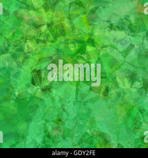 Polygonale abstrakten Hintergrund in grünen Farben Stockfoto