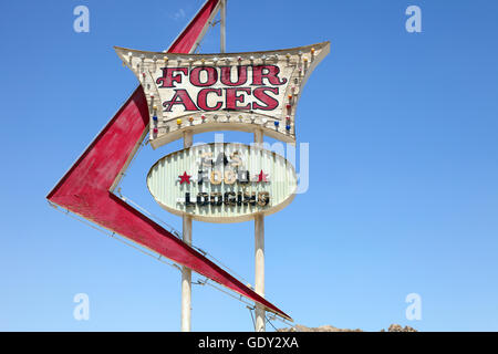 Geographie/Reisen, USA, Kalifornien, vier Asse Motel, Film, Additional-Rights - Clearance-Info - Not-Available Stockfoto
