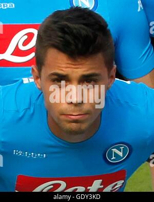 Dimaro, Italien. 18. Juli 2016. Alberto Grassi von SSC Napoli beim Sommer camp Training in Dimaro in der Nähe von Trient. © Ciro De Luca/Pacific Press/Alamy Live-Nachrichten Stockfoto