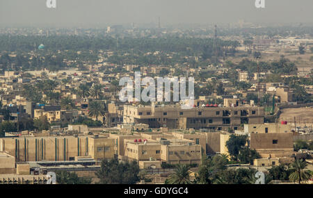 Luftaufnahme der Stadt Bagdad und zeigt wo Wohn komplexe. Die Stadt
