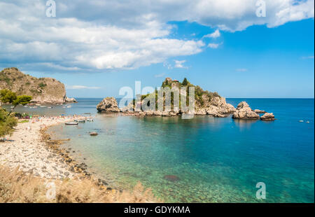 Isola Bella, in Taormina (Sizilien), im Sommer Stockfoto