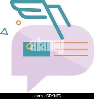 e-Mail und Kommunikation-Symbol Stock Vektor