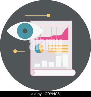 Web-Analytics-Symbol Stock Vektor