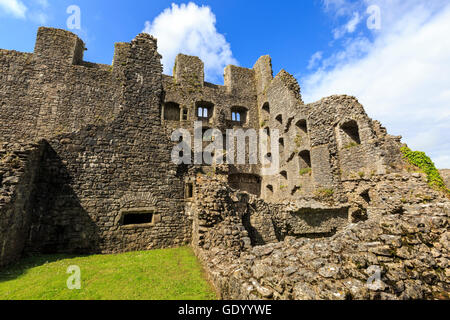 Oxwich Castle, Gower Peninsula, Wales Stockfoto