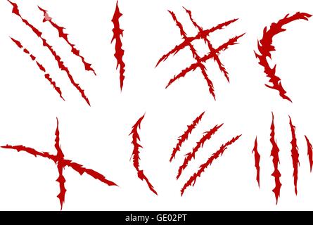 Krallen Kratzer Satz Stock Vektor