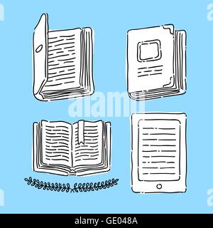 Symbol-Buch-Vektor-Illustration Stock Vektor