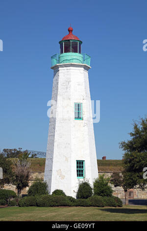 Geographie/Reisen, USA, Virginia, Hampton, alten Punkt Komfort Leuchtturm, gebaut 1802, Außenansicht, Additional-Rights - Clearance-Info - Not-Available Stockfoto