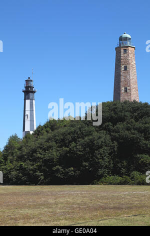 Geographie/Reisen, USA, Virginia, Norfolk, alte und neue Cape Henry Leuchtturm, Außenansicht, Additional-Rights - Clearance-Info - Not-Available Stockfoto