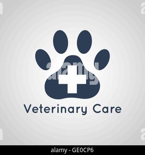 tierärztliche Versorgung Logo Vektor Stock Vektor