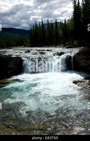 Sheep River Falls Kananaskis Rocky Mountains Alberta Kanada Stockfoto