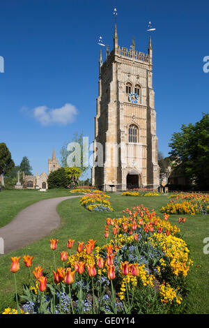 Der Glockenturm im Stiftspark, Evesham, Worcestershire, England, Vereinigtes Königreich, Europa Stockfoto