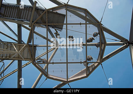 Geographie/Reisen, Deutschland, Nordrhein-Westfalen, Bottrop, Tetraeder auf der Halde, Emscherblick Additional-Rights - Clearance-Info - Not-Available Stockfoto