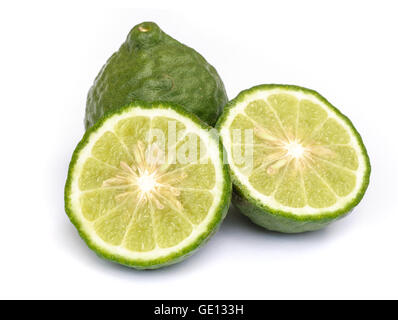 Kaffir Limette Öl um eine gemeinsame Zutat in Shampoo sein. Stockfoto