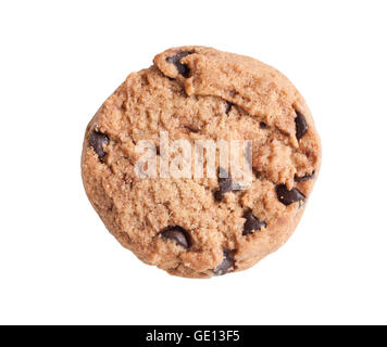 Chocolate chips Cookies in einer Schale auf dem Holz Teble. Stockfoto