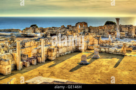 Ruinen von Kourion, eine antike griechische Stadt in Zypern Stockfoto