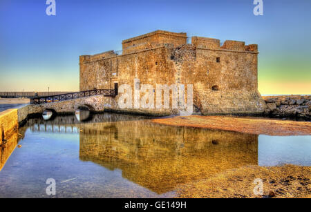 HDR-Bild der Burg von Paphos - Zypern Stockfoto