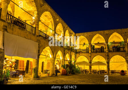 Büyük Han, der größte Caravansarai in Zypern Stockfoto