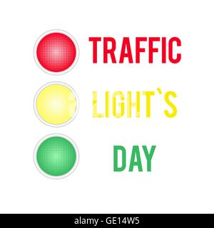 Ampel-Tageskarte Stock Vektor