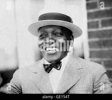 Jack Johnson, Boxer. Porträt von John Arthur "Jack" Johnson (1878-1946). Foto von Underwood und Underwood von 1909 bis 1915. Stockfoto