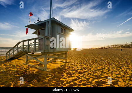 Venice Beach bei Sonnenuntergang in Los Angeles, USA Stockfoto