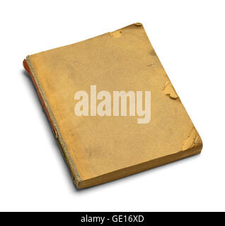 Alt alt antikes Buch mit textfreiraum Isolated on White Background. Stockfoto