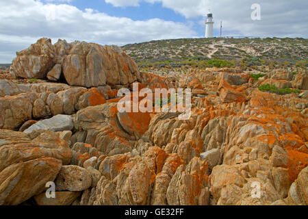 Kitschig Point Leuchtturm auf der Yorke Peninsula Stockfoto