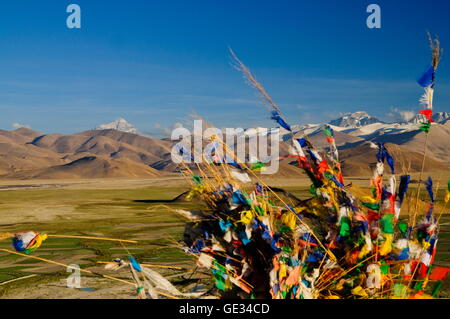 Geographie/Reisen, China, Tibet, Mount Everest von Old Tingri, Additional-Rights-gesehen-Not-Available Clearance-Info Stockfoto