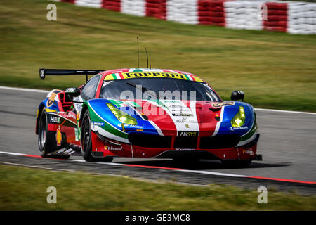 Nürburgring, Deutschland. 22. Juli 2016. WEC 6 Stunden Rennen Nürburgring, freies Training. #51 AF CORSE (ITA) FERRARI 488 GTE GTE PRO GIANMARIA BRUNI (ITA) JAMES CALADO (GBR) Credit: Action Plus Sport Bilder/Alamy Live News Stockfoto