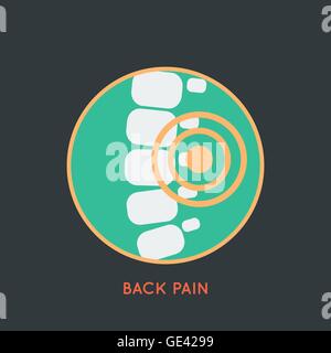 BACK PAIN Logo Vektor Stock Vektor