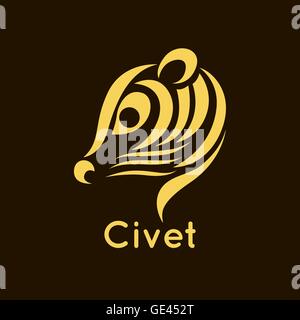 Civet Logo Vektor Stock Vektor