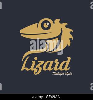 Eidechse-logo Stock Vektor