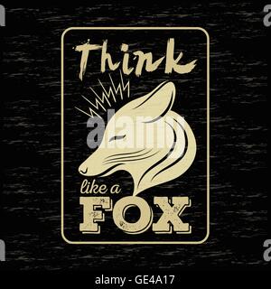 FOX-vintage Stock Vektor