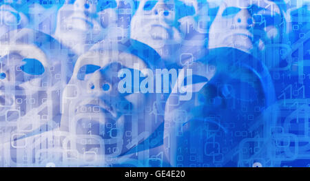 Big-Data-hacker Stockfoto