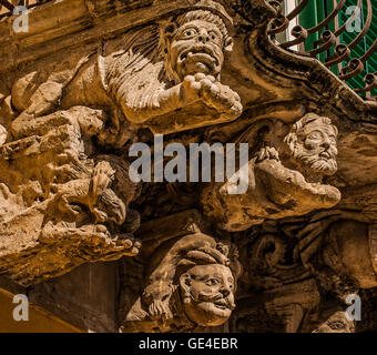 Italien Sizilien Modica Corso Umberto ich Palazzo Cannizzaro Stockfoto