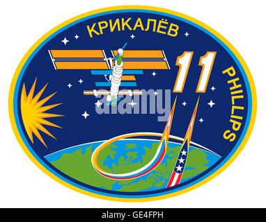 Expedition 11 ISS Mission Patch Stockfoto