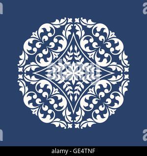 Runde Vintage Ornament. Stock Vektor