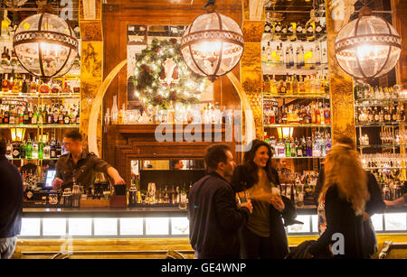 Bocagrande Restaurant / Boca Chica Bar, Passatge De La Concepcio 12.Barcelona, Spanien Stockfoto